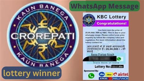 kbc whatsapp number lucky draw 2021|WhatsApp Users Alert! THIS KBC scam may steal your money.